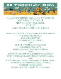 Adult Summer Reading Challenge!