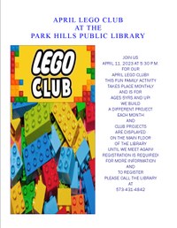 April Lego Club