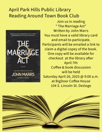 April Reading Around Town Book Club