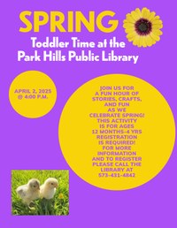 April Toddler Time (Rescheduled)