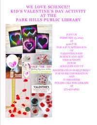 February We Love Science Activity!