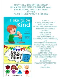 I Like To Be Kind Preschool/Toddler Time