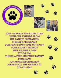 June Canine Companion Story Time