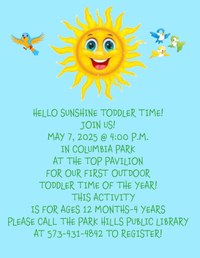 May Hello Sunshine Toddler Time