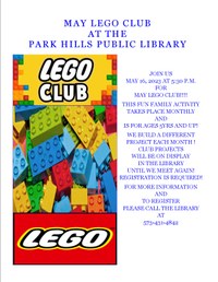 May Legos Club