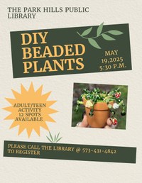 May Teen & Adult DIY Beaded Plants