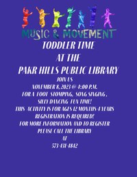 Music and Movement Toddler Time