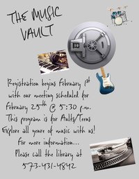 Music Vault Teen/Adult Program