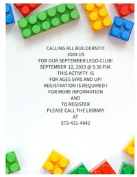 September Lego Club