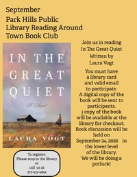 September Reading Around Town Book Club